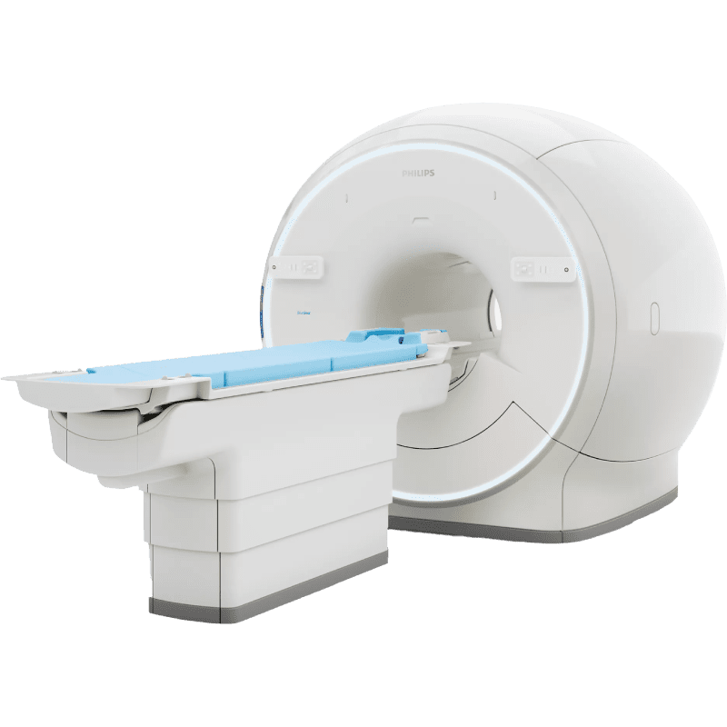 Philips Ingenia Ambition wide bore MRI machine designed for mobile diagnostic imaging services and advanced MRI scans.
